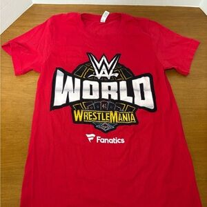 WWE World Wrestlemania 41 Las Vegas Fanatics Crew T Shirt Collector's Rare